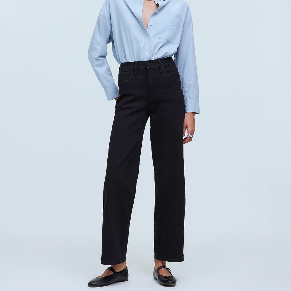 NEW Madewell The perfect vintage wide-leg jean black, NEW